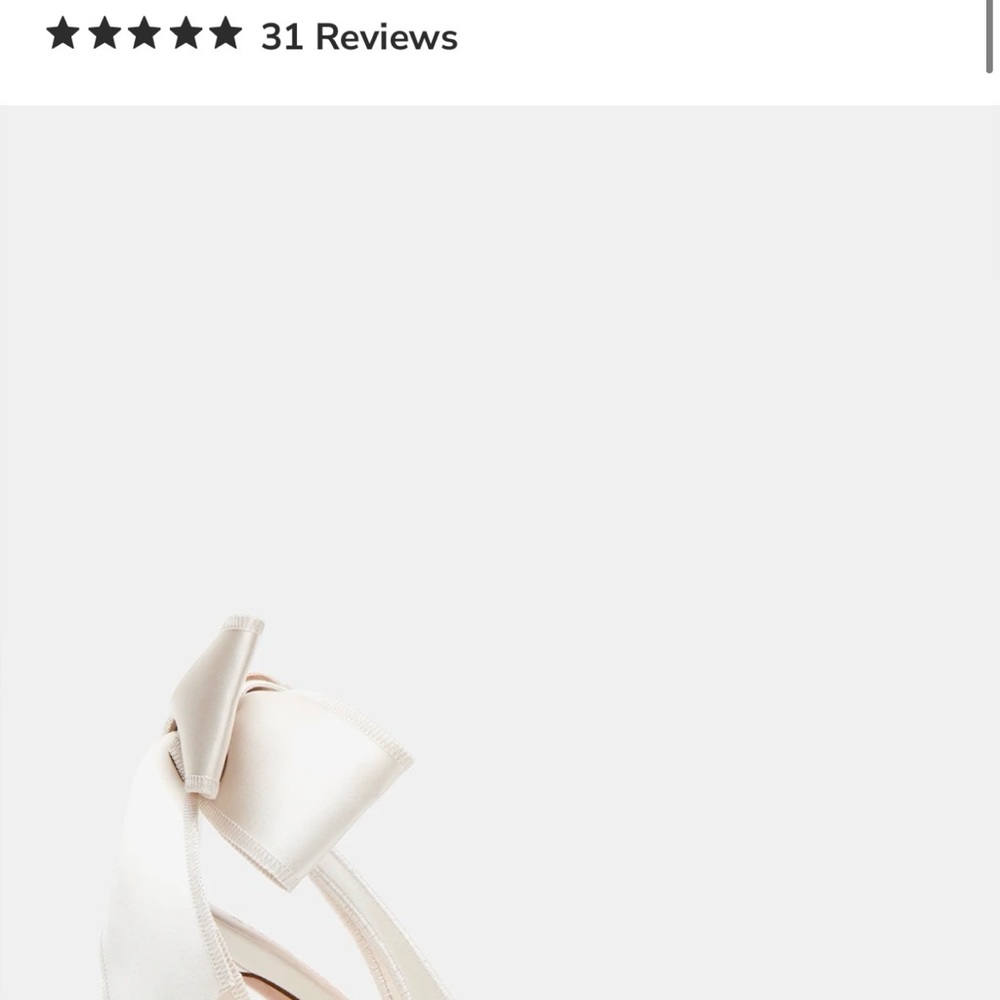 Elegant Cream Bow Women's Shoes